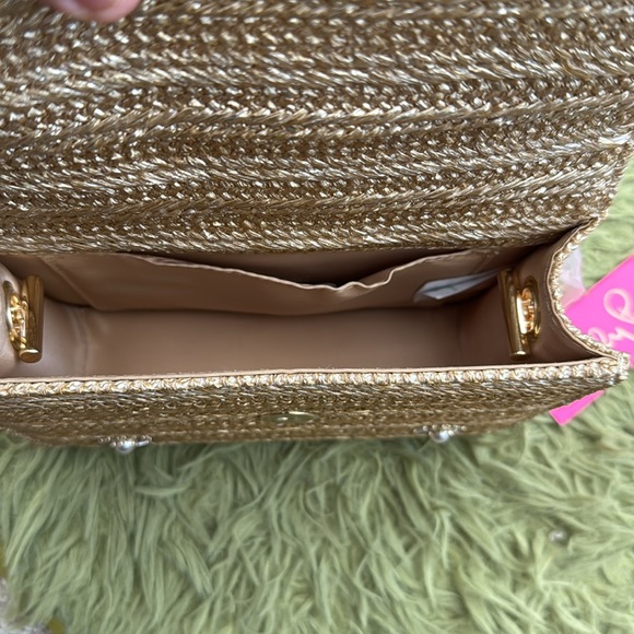 NWT Lilly Pulitzer Emmeline straw crossbody bag - Picture 9 of 9